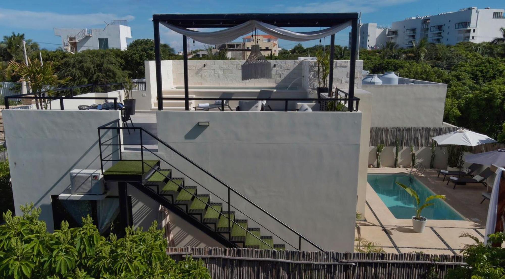 Peaceful W Ocean View Rooftop In Punta Sur Villa